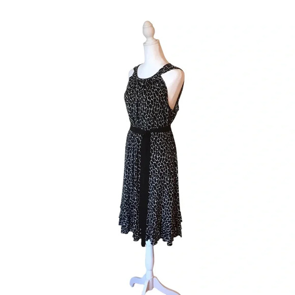Black & White Polka Dot Midi Sleeveless Dress Barn Dress size 16 - Picture 8 of 10